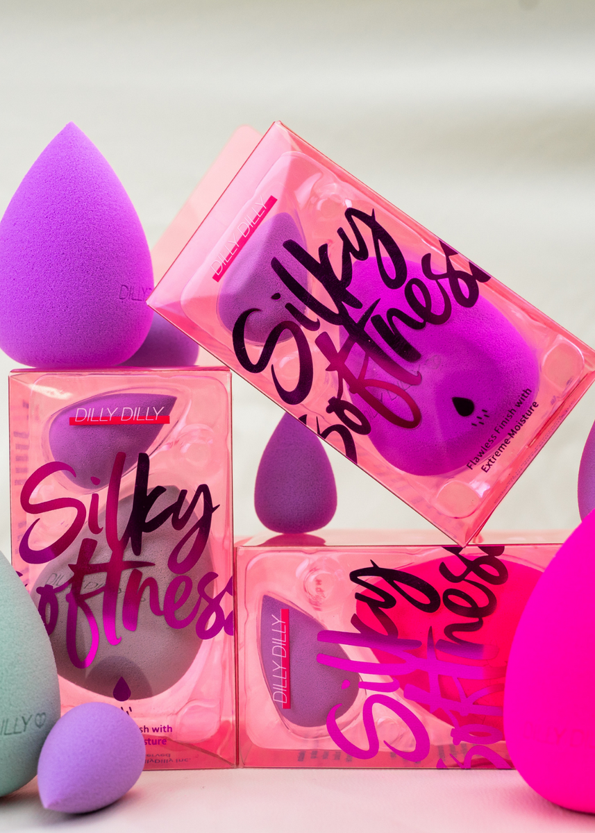 Makeup Sponges (Pink, Purple, Mint) SET, 3pcs – dillydillycosmetics