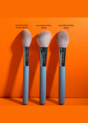 Luxe Feather Face Brush set of 3pcs